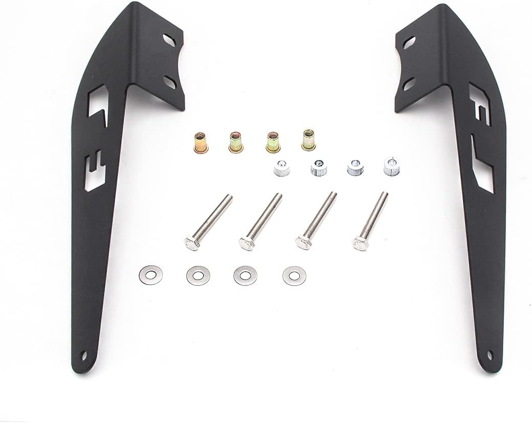 FJ Cruiser Light Bar Mount Roof Rack LED Light Bar Mounting Brackets Upper Windshield A-Pillar 52" Straight Curved LED Light Bar Bracket for 2007-2014 Toyota FJ Cruiser