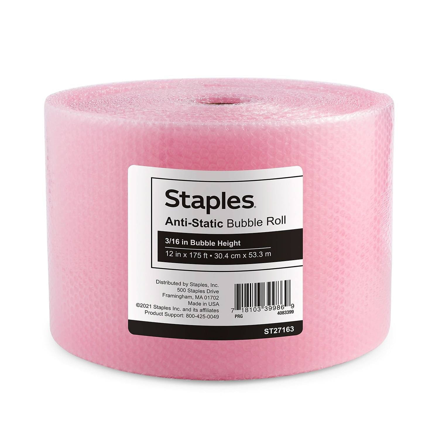 Staples bubble wrap top