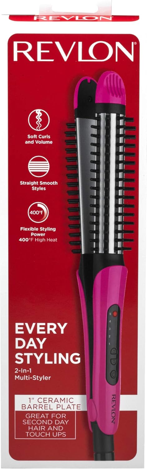 Revlon flat iron curling iron combo top