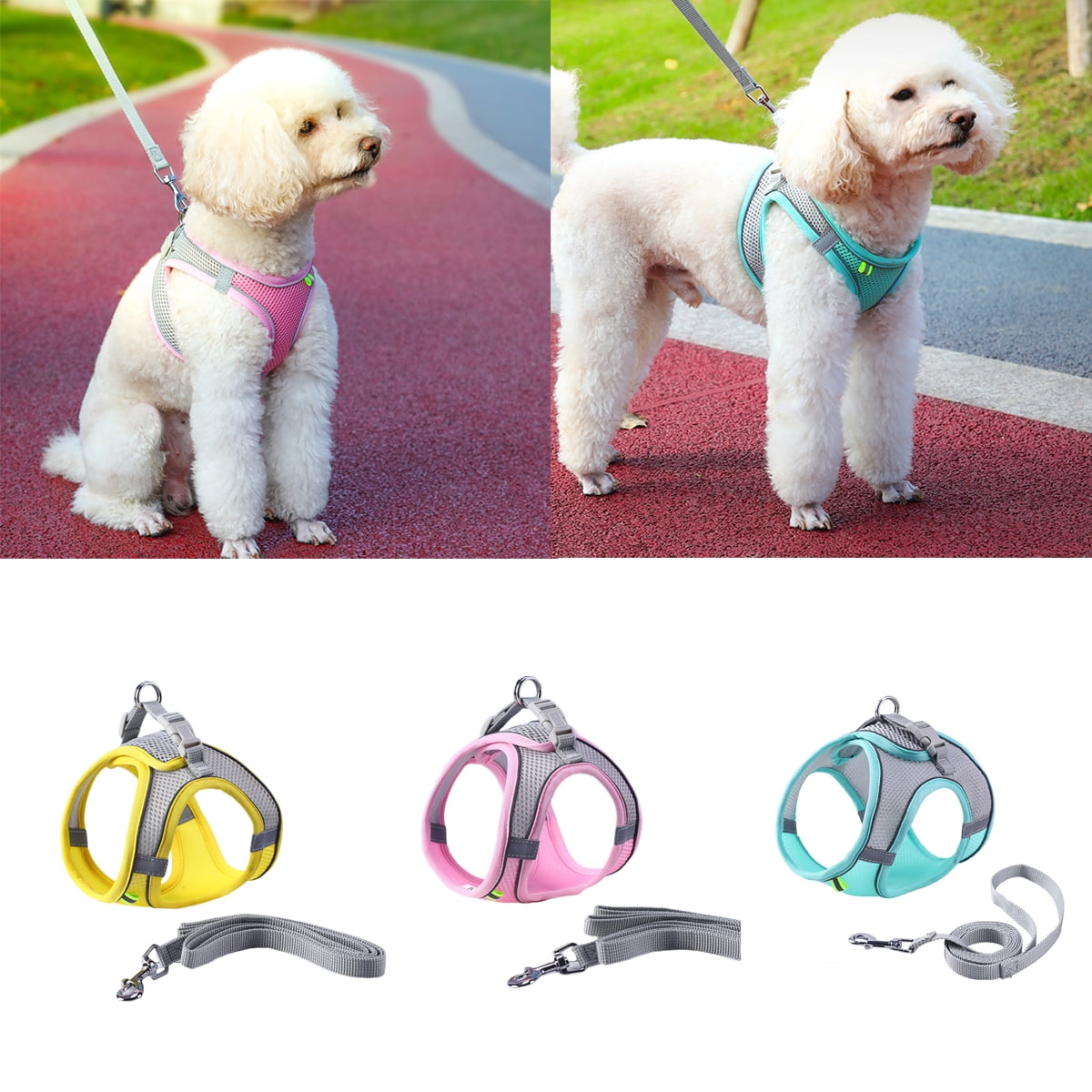 Breathable Mesh Dog Harness Set for X Small and Kosovo Ubuy