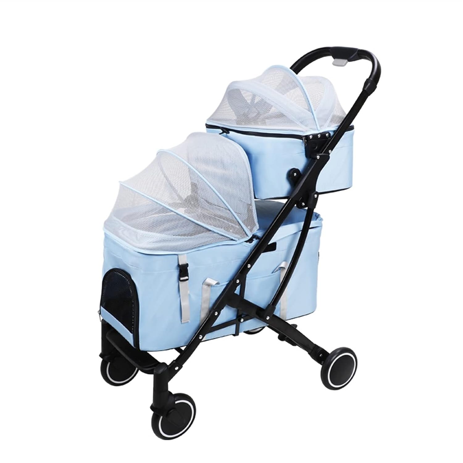 Premium Double Layer Pet Stroller for Twin Cats Dogs Kuwait Ubuy
