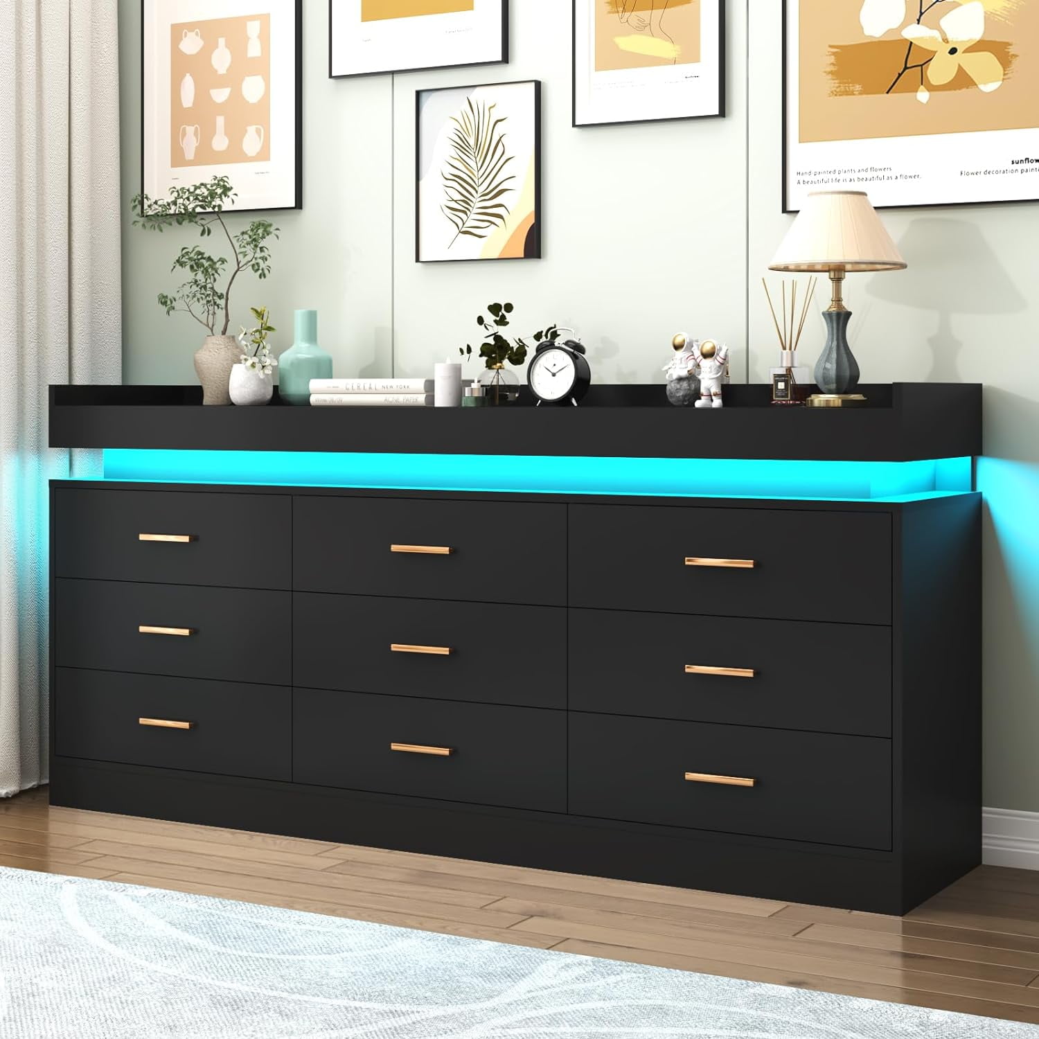 Modern dark wood dresser discount