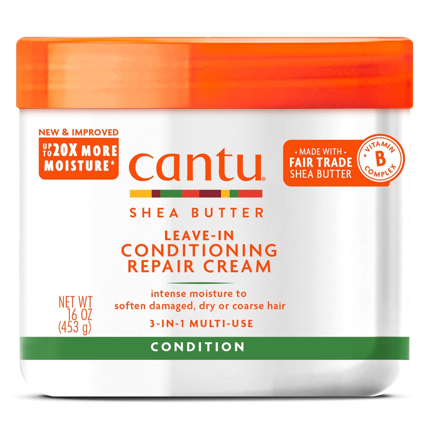 Cantu Leave-In Conditioning Repair Cream with Shea Butter, 16 oz