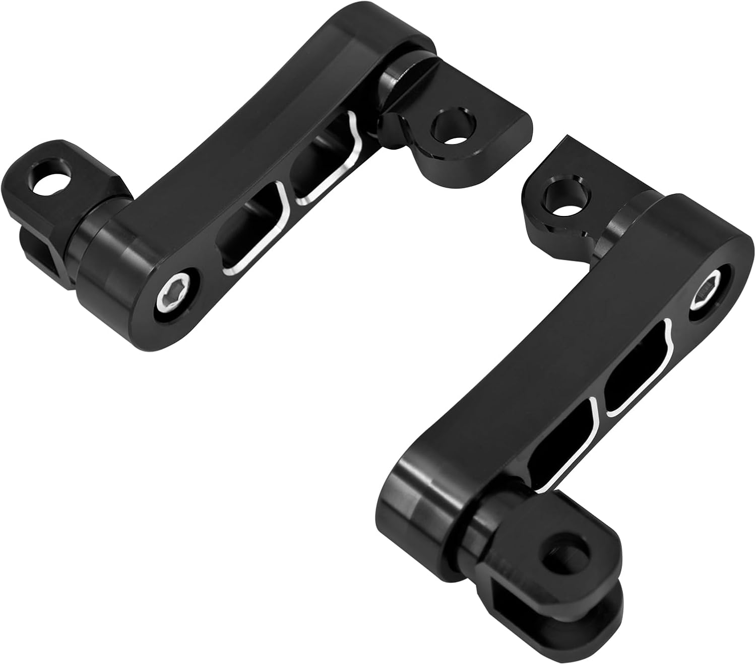 Motorcycle Adjustable Footpegs Highway Pegs Male Mount Foot Peg Clamp Support Extensions Bracket Fit For Harley Sportster Dyna Softail Touring Road King Street Glide Road Glide