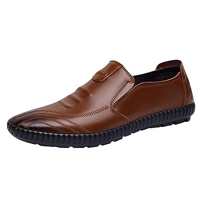 Leather Shoes for Men Comfort Soft Fashion Dress Sneakers Loafers Mens Oxfords Walking Dress Sneakers Shoe