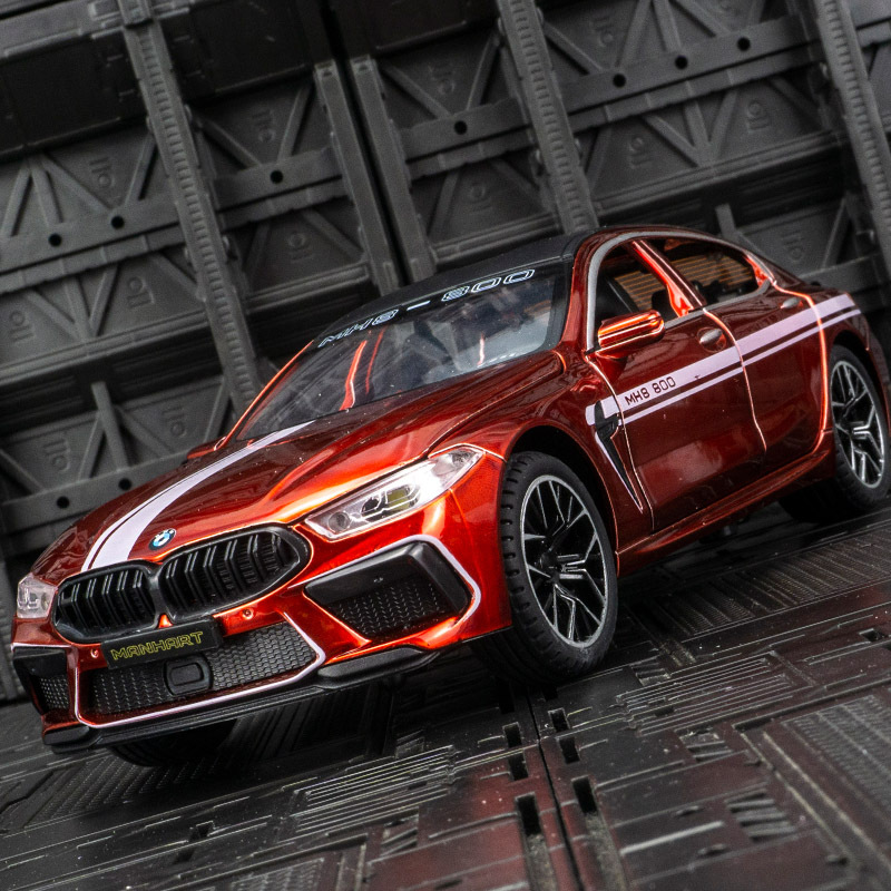 Jin Lifang 1901-171 Simulated BMW M8 Alloy Car Model Car Running Back Force Acousto-optic 6 Door Opening Toy Car