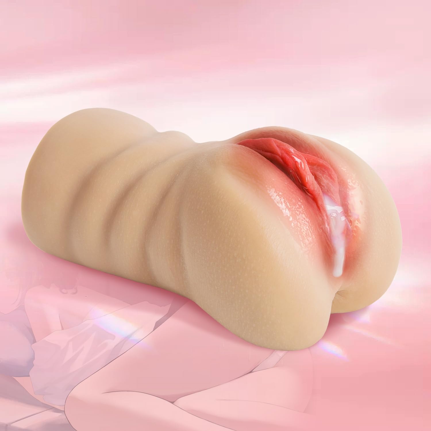 gY6D-6.5-Inch Premium Silicone Handheld for Men Dual Channel Design with Waist Curve, Perfect for Nighttime Parties or Personal Use in Bedroom and Bathroom Mens Enhanced Stimulation for Magical Nights
