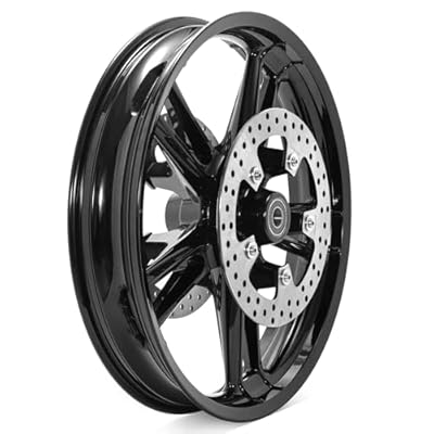 TOFR 21 inch Enforcer Front Wheel Rim Tubeless For Harley 2009-2023 Touring Bagger Road Glide Road King Electra Glide Ultra Limited Classic Street Glide Custom Special/W 11.8 Silver Front Rotors